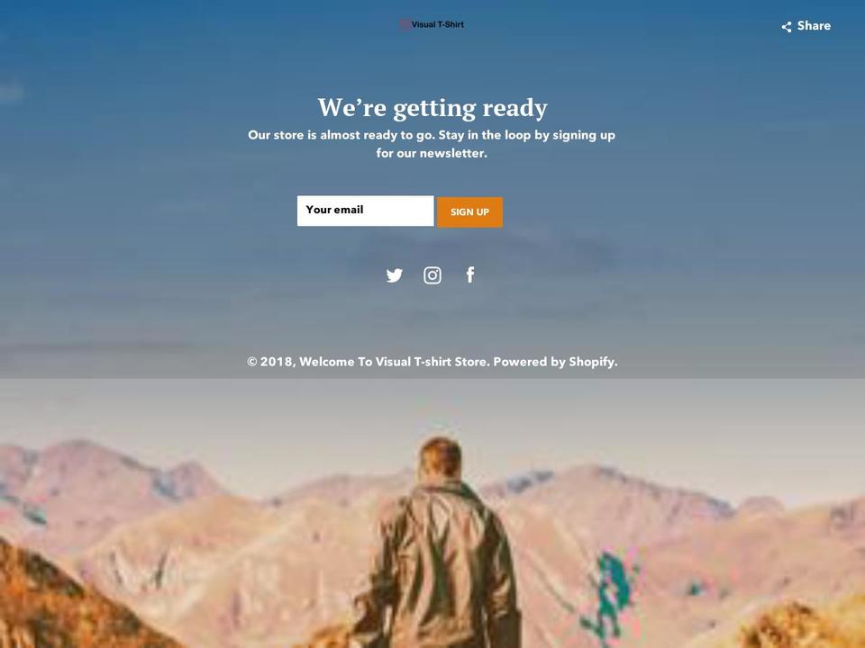 visualtshirt.com — Shopify storefront screenshot