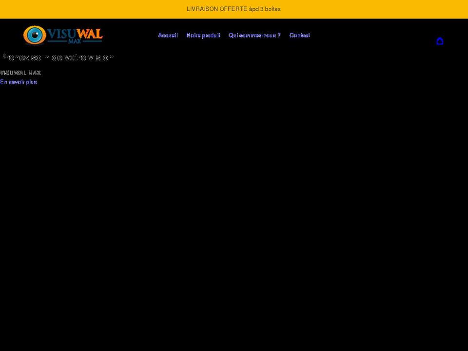 visuwalmax.com shopify website screenshot