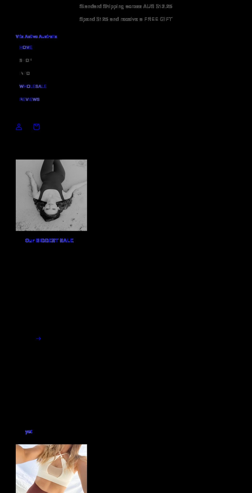vitaactiveau.com shopify website screenshot