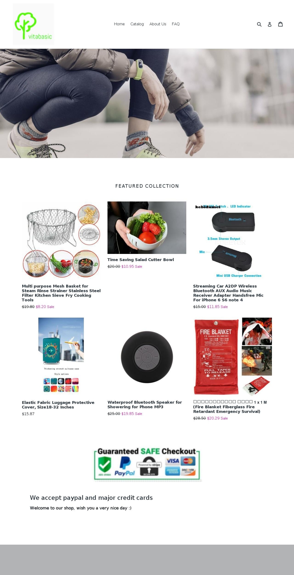 vitabasic123.com — Shopify storefront screenshot