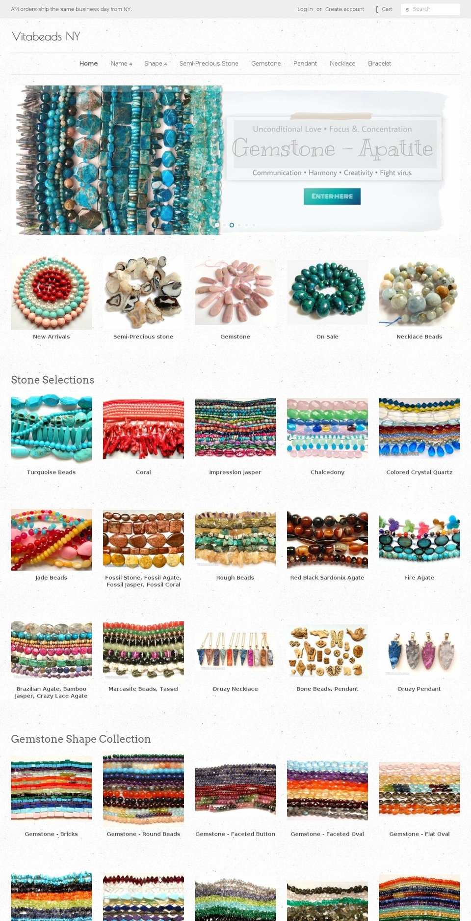 vitabeadsny.com — Shopify storefront screenshot