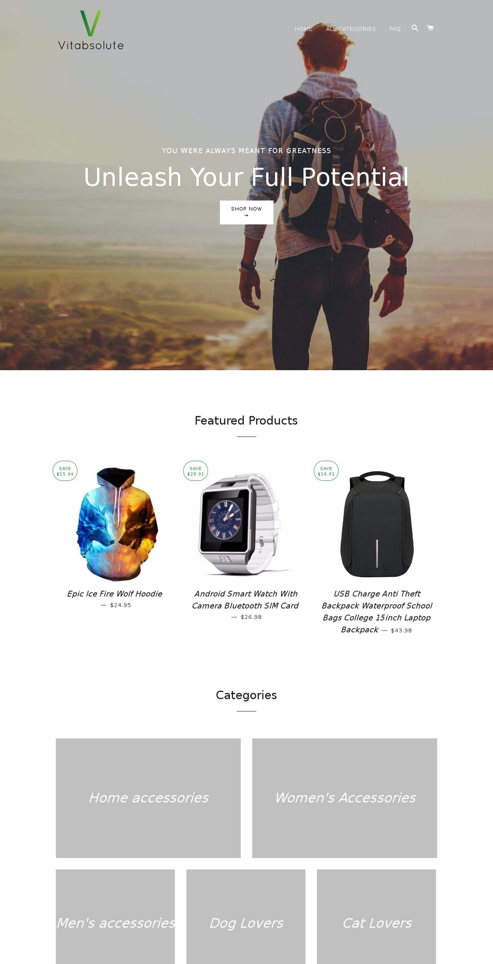vitabsolute.com — Shopify storefront screenshot