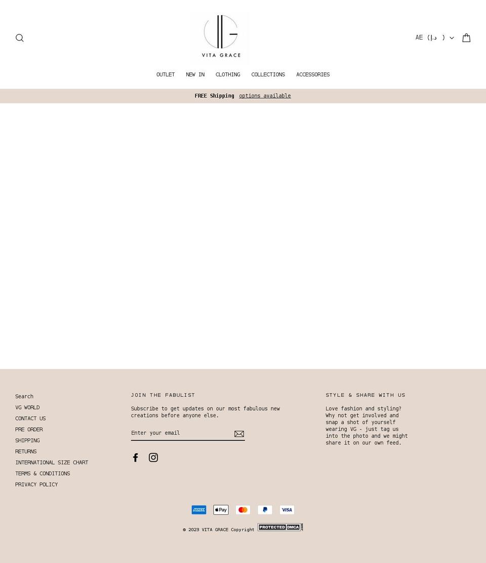 vitagrace.co.uk shopify website screenshot