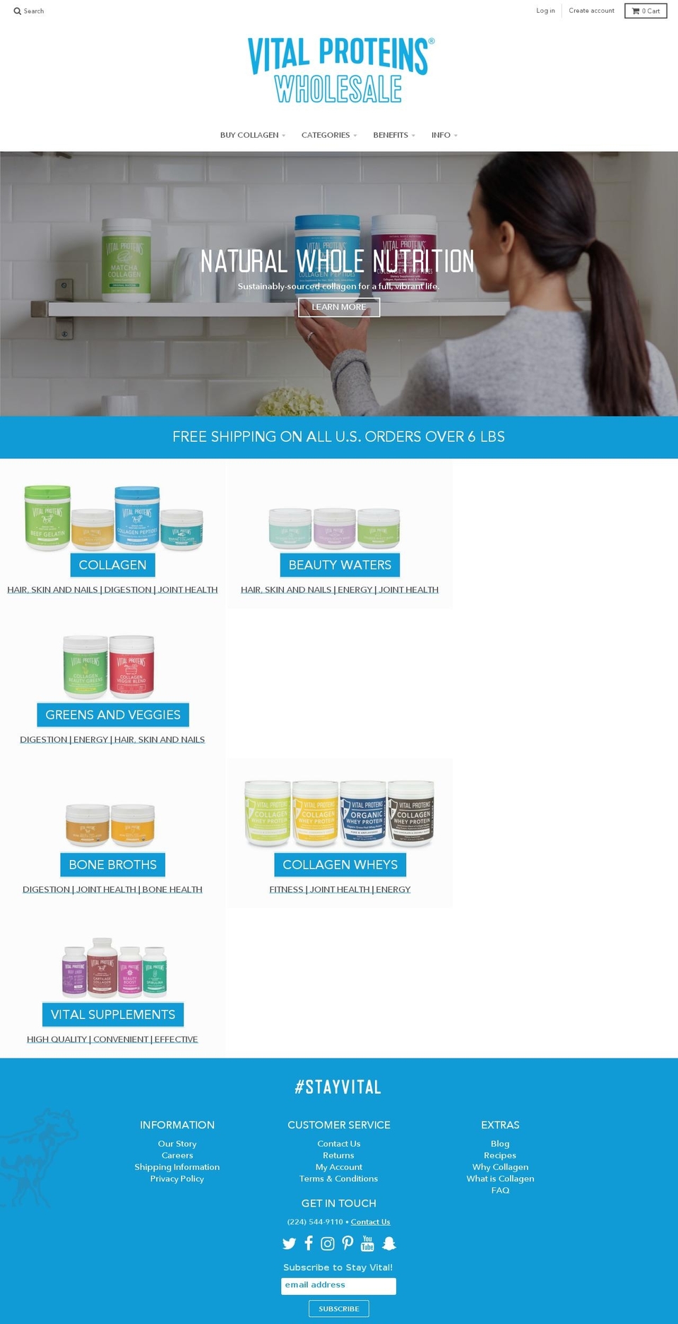 vital-proteins-wholesale.myshopify.com shopify website screenshot