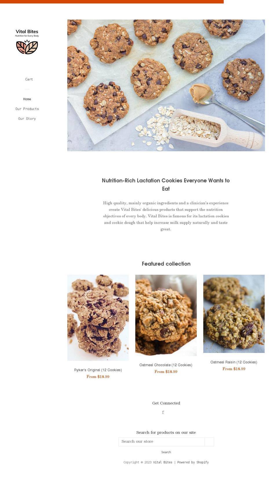vitalbites.co shopify website screenshot