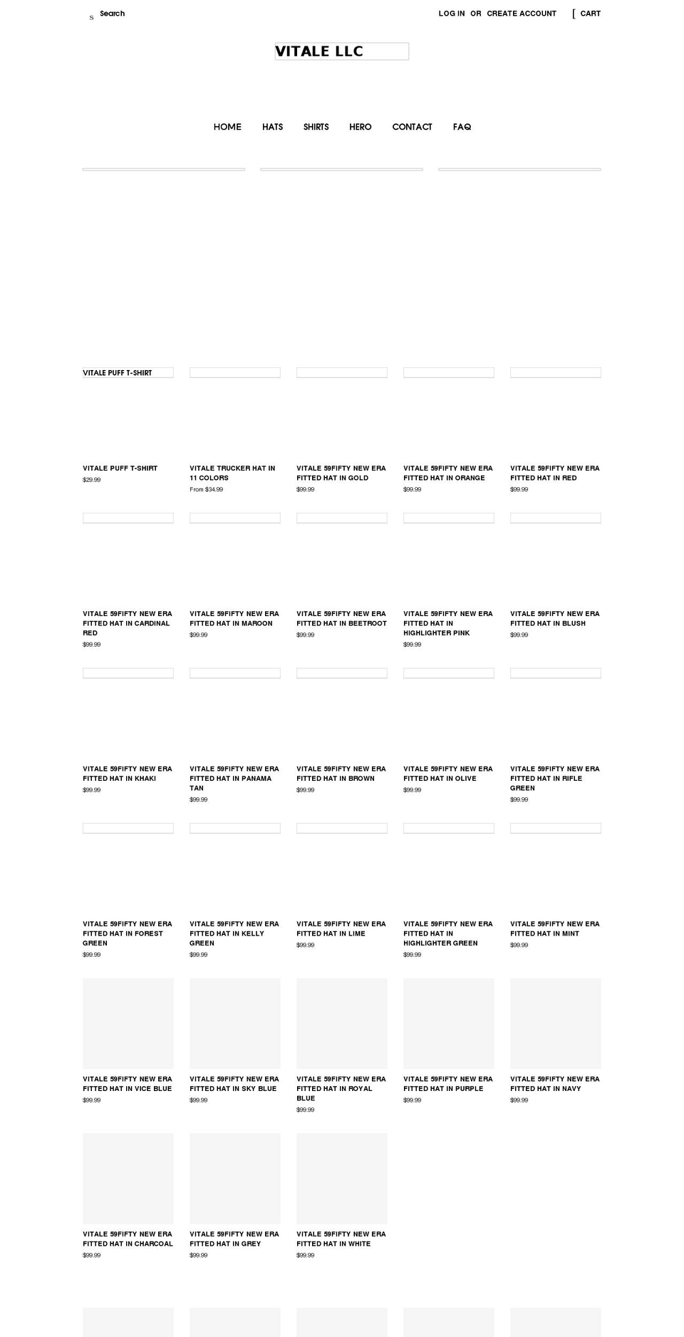 vitale-llc.com shopify website screenshot