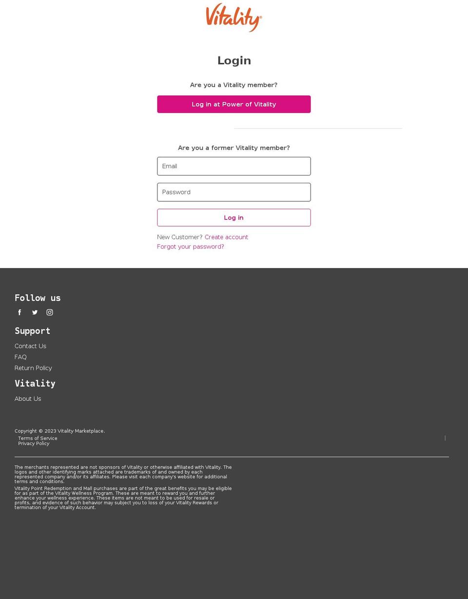vitalitymarketplace.shop shopify website screenshot