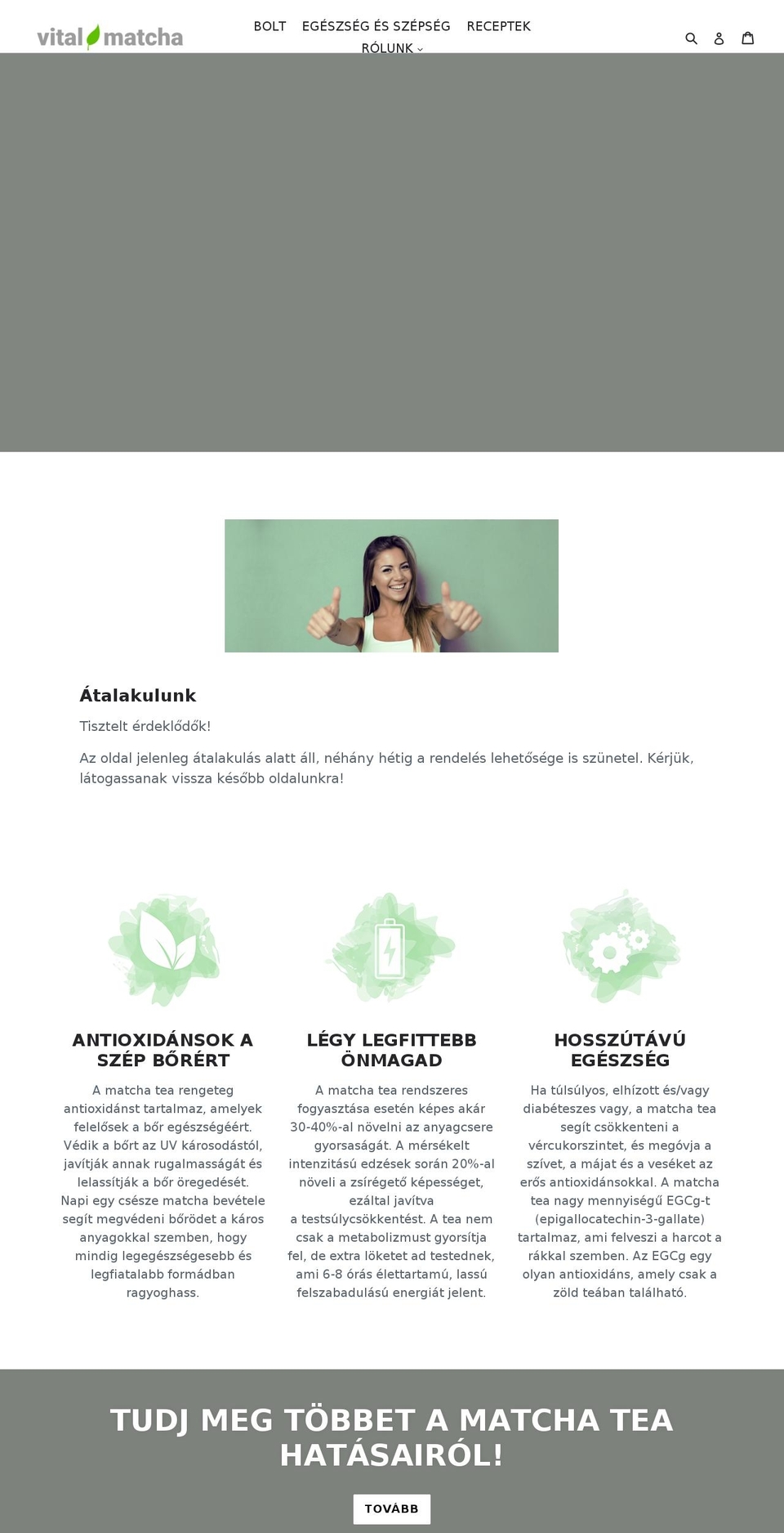 vitalmatcha.com — Shopify storefront screenshot
