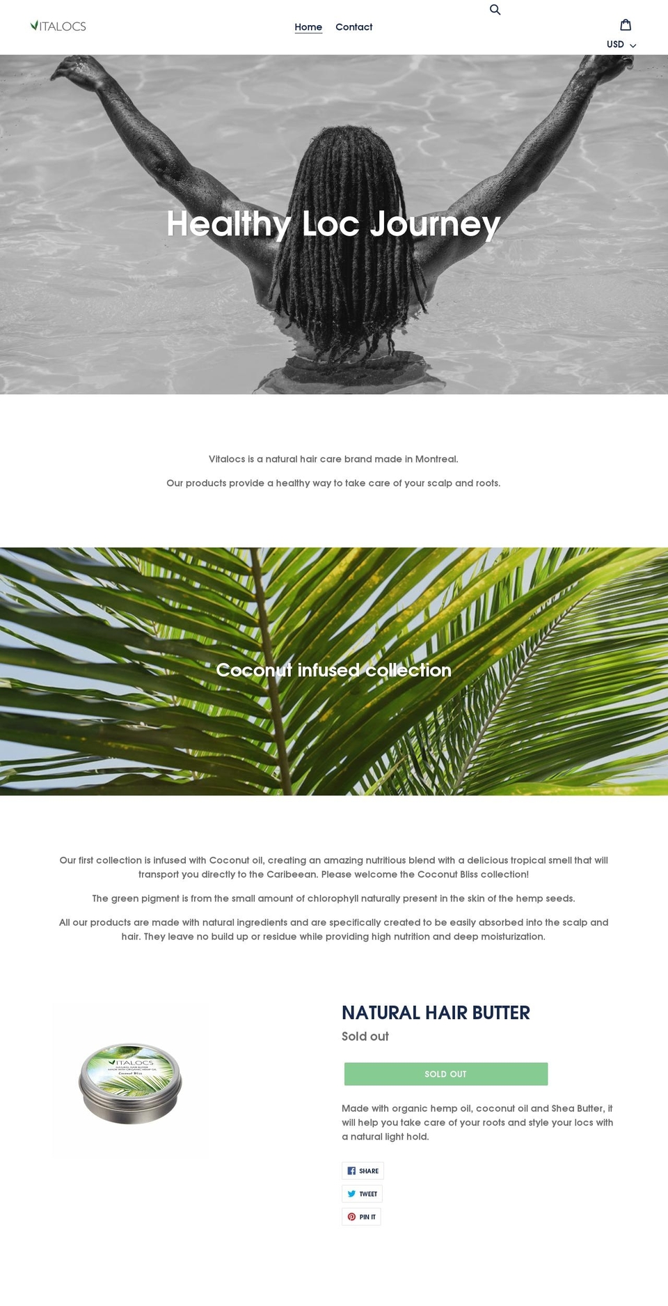 vitalocs.com shopify website screenshot