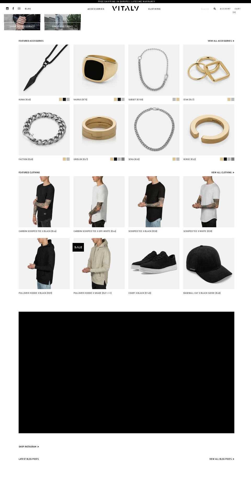 vitalydesign.eu shopify website screenshot