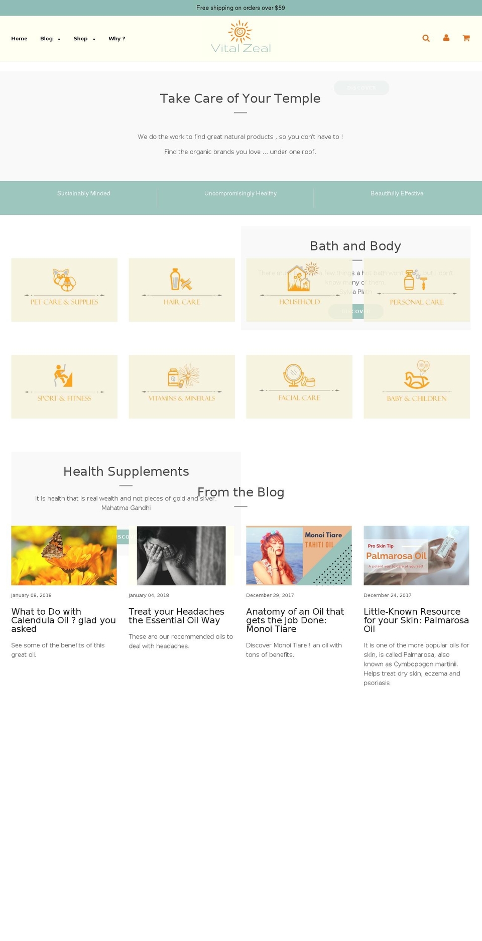 vitalzeal.com — Shopify storefront screenshot