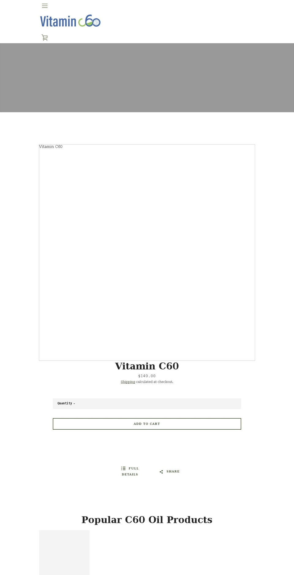 vitaminc60.com shopify website screenshot