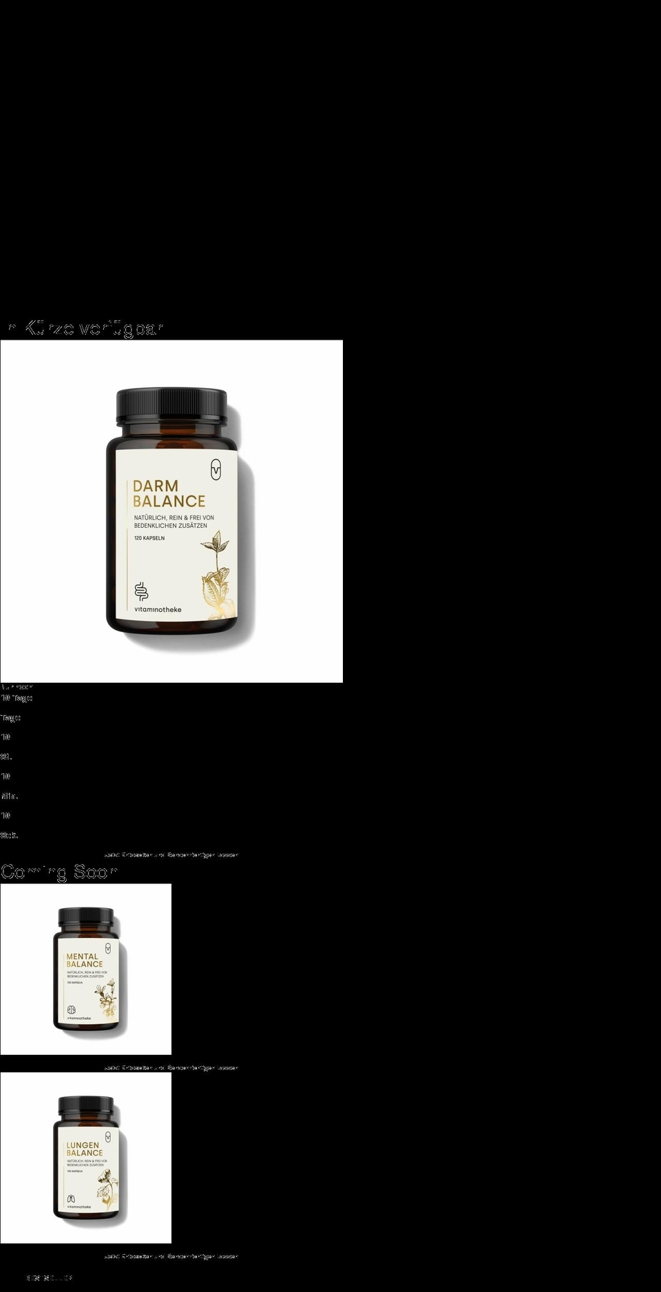 vitaminotheke.de shopify website screenshot