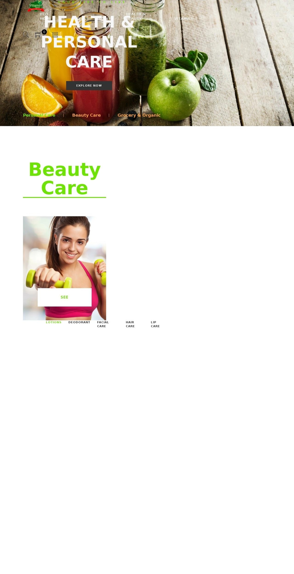 vitaminspots.com — Shopify storefront screenshot