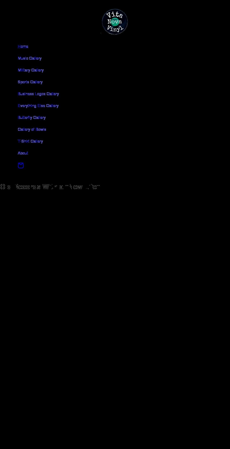 vitanovavinyl.com shopify website screenshot