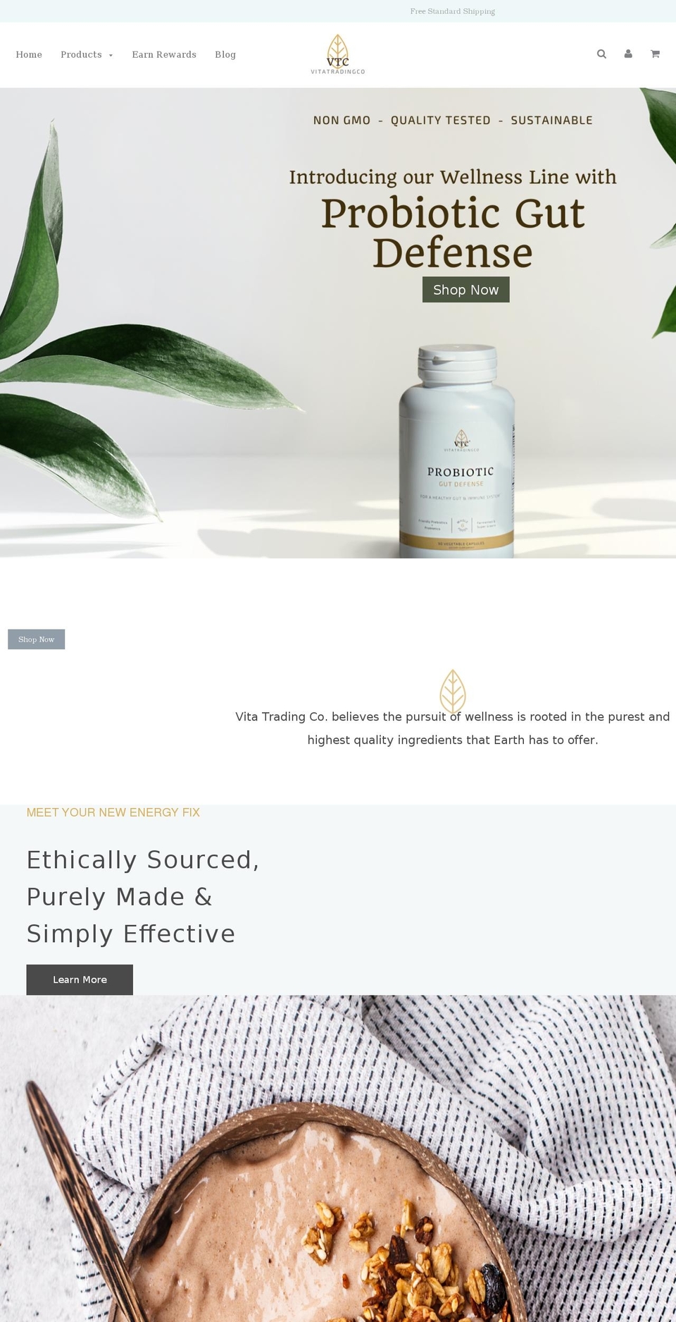 vitatradingco.com shopify website screenshot