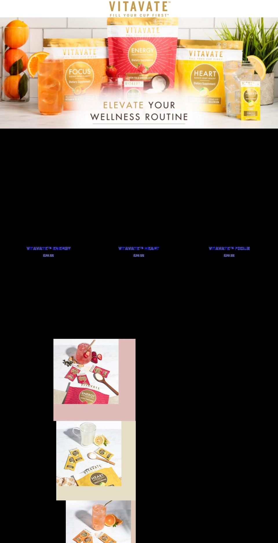 vitavate.com shopify website screenshot