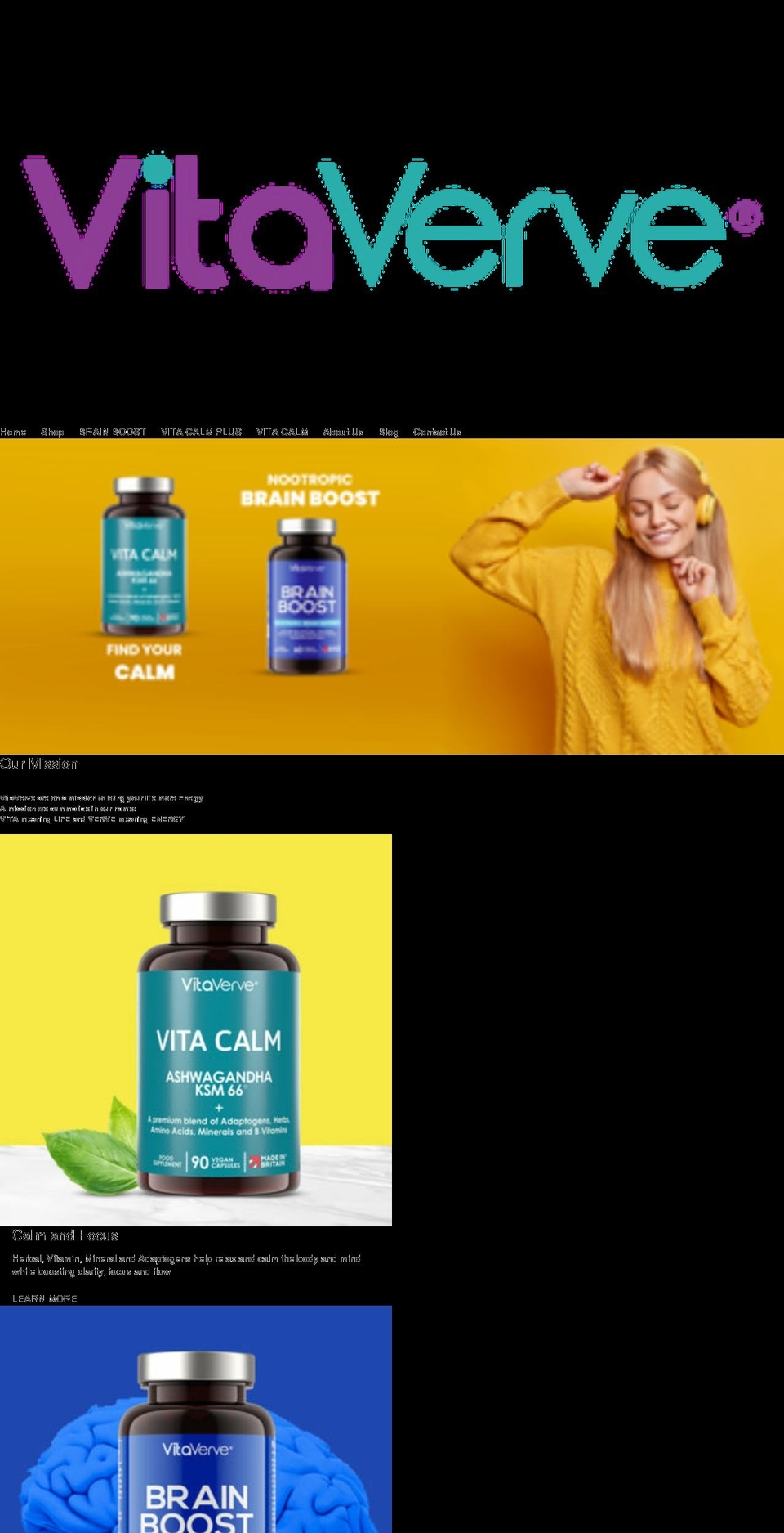 vitaverve.com shopify website screenshot