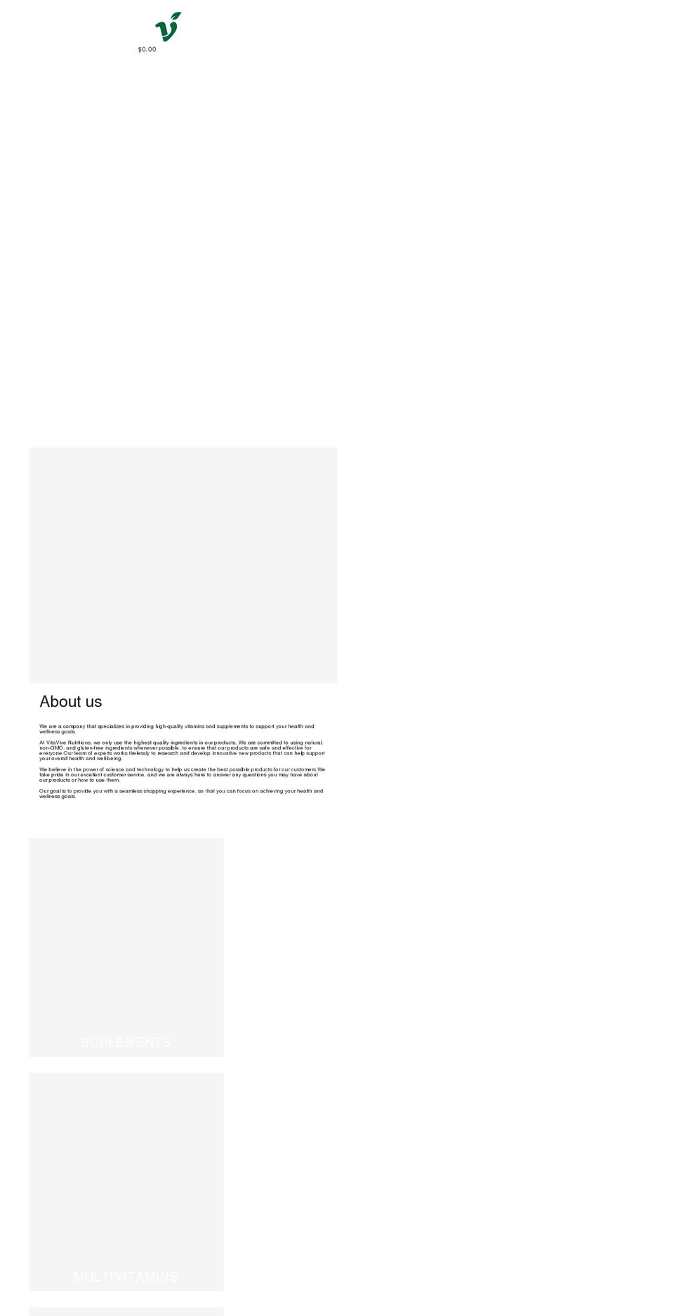 vitaviveusa.com shopify website screenshot