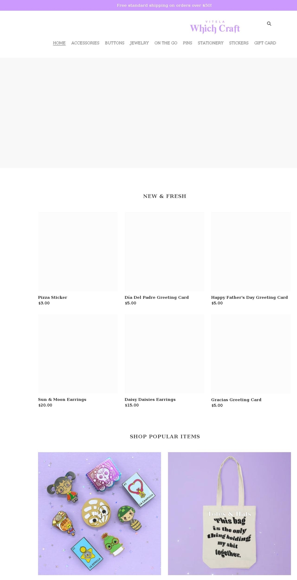 vitelawhichcraft.com shopify website screenshot