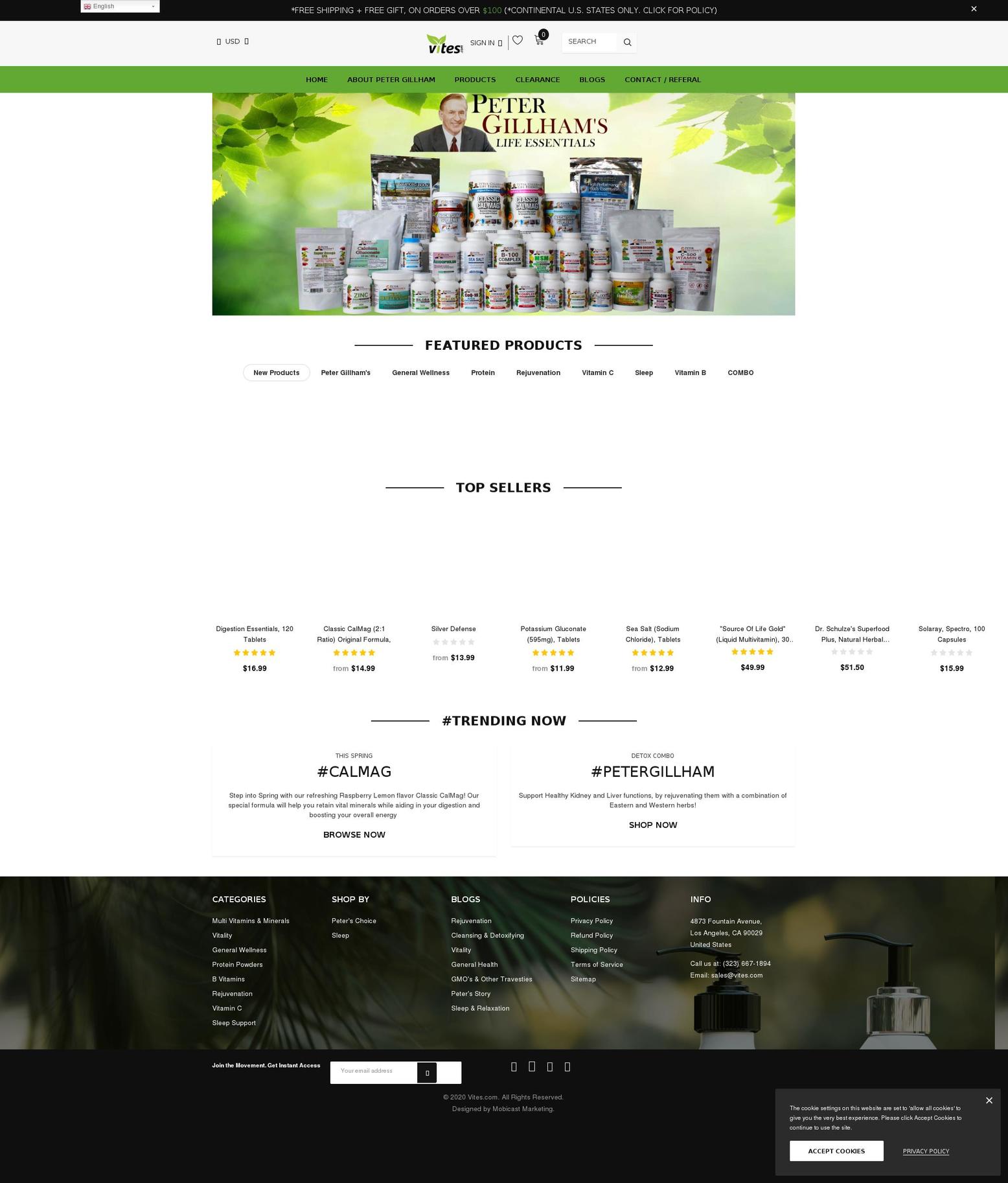 vites.com shopify website screenshot
