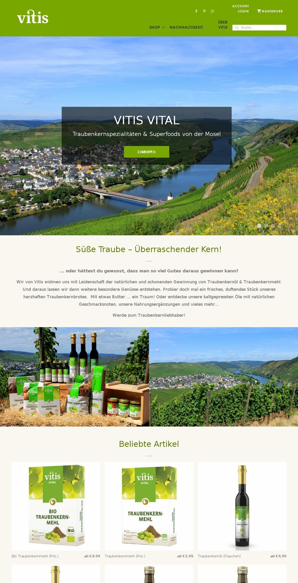 vitis-vital.com — Shopify storefront screenshot
