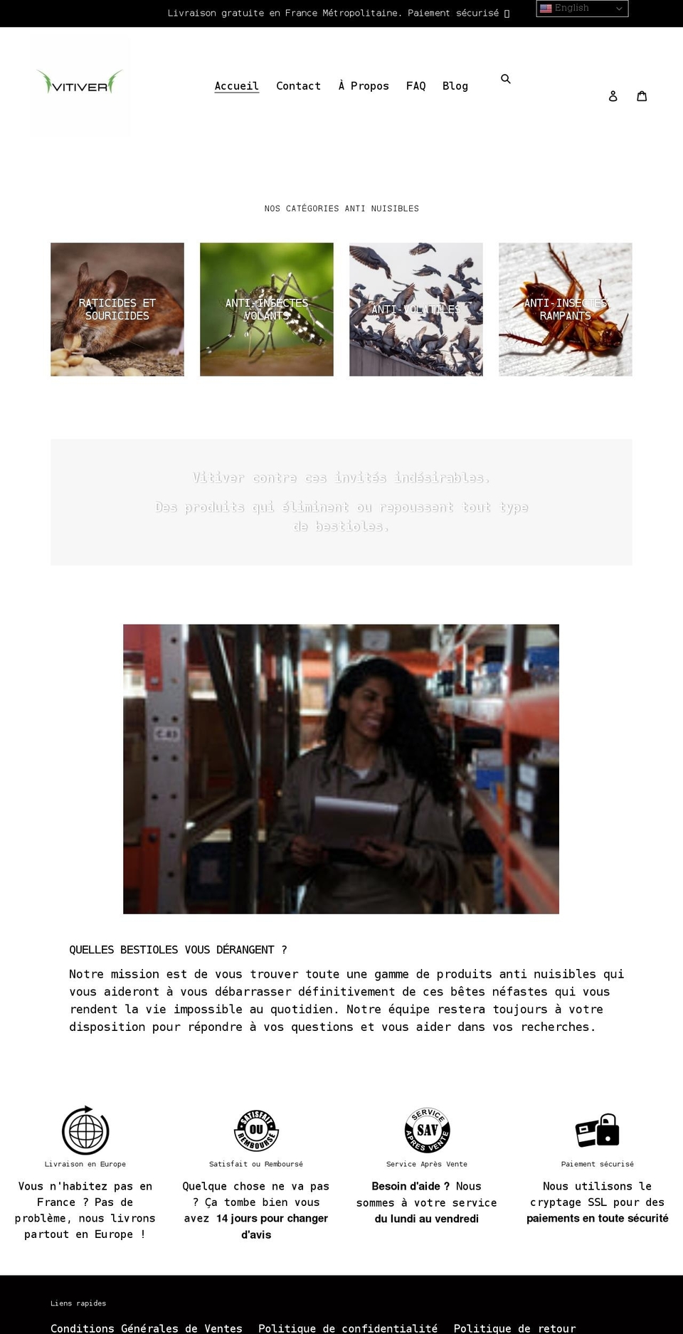 vitiver.com shopify website screenshot