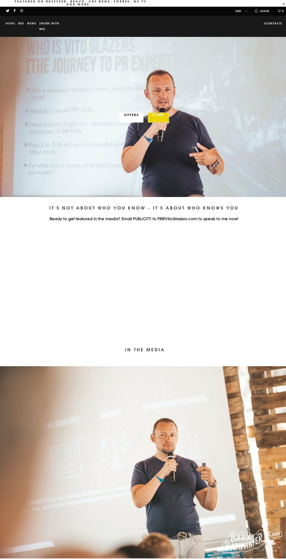 vitoglazers.com shopify website screenshot