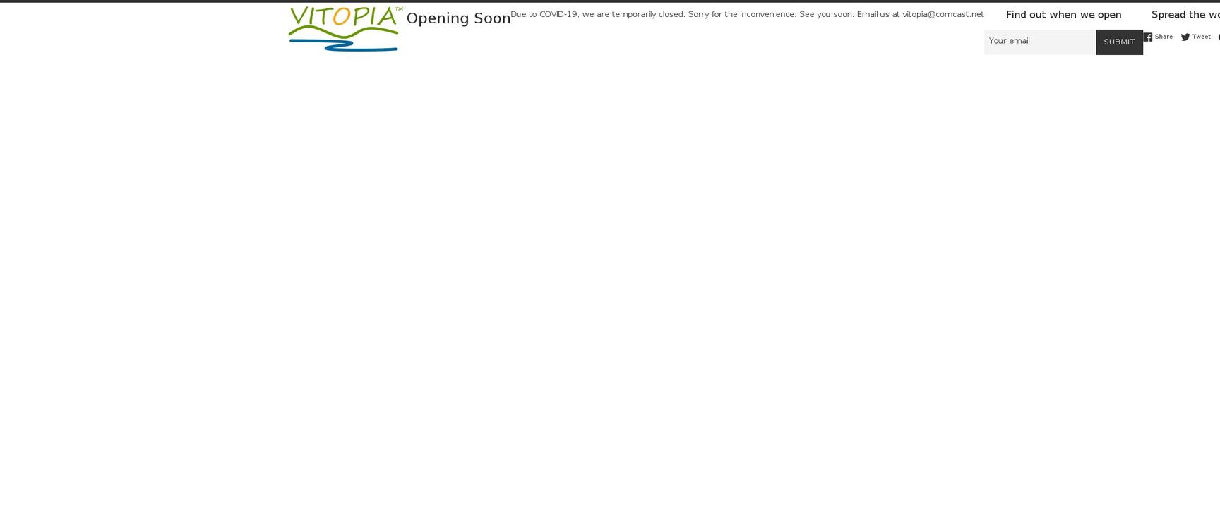 vitopia-nutritionals.myshopify.com shopify website screenshot