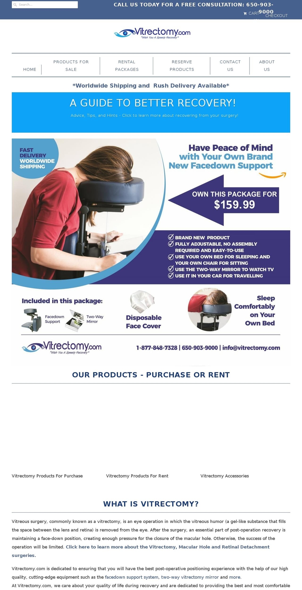 vitrectomyrecoverysolutionblog.com — Shopify storefront screenshot