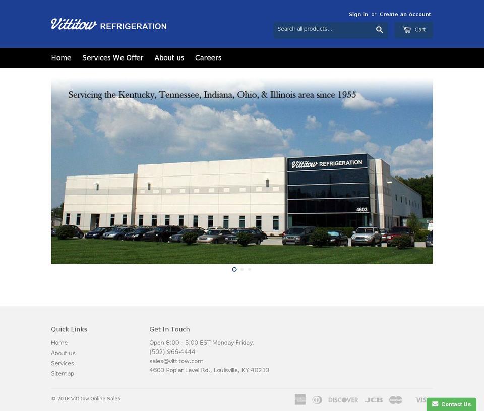 vittitow.com shopify website screenshot