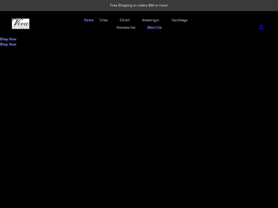 vivabagsofcalifornia.com shopify website screenshot