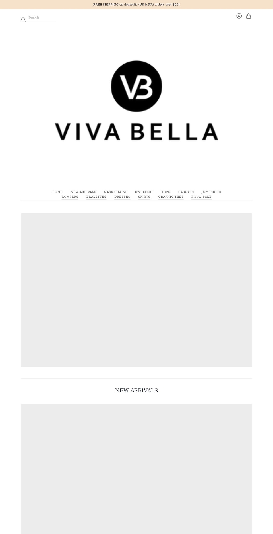 vivabellashop.com shopify website screenshot