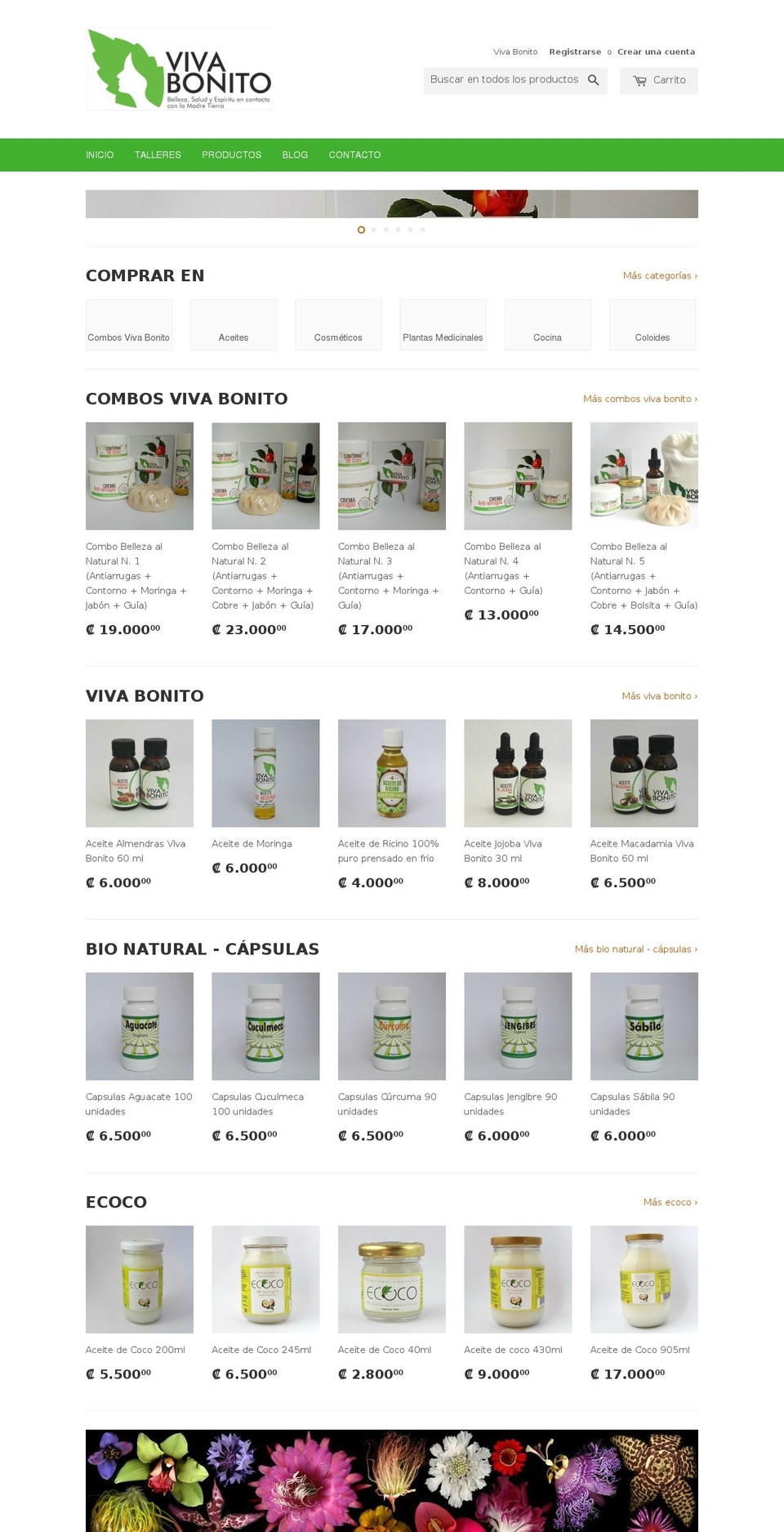 vivabonito.org shopify website screenshot