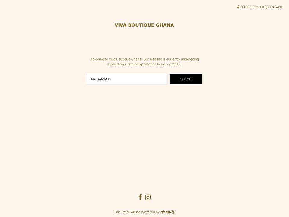 vivaboutiquegh.com shopify website screenshot