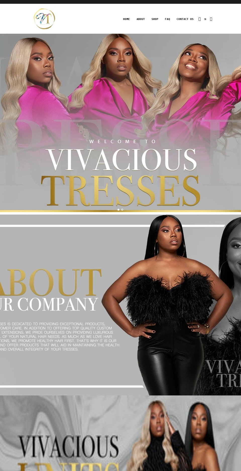 vivacioustresses.com shopify website screenshot