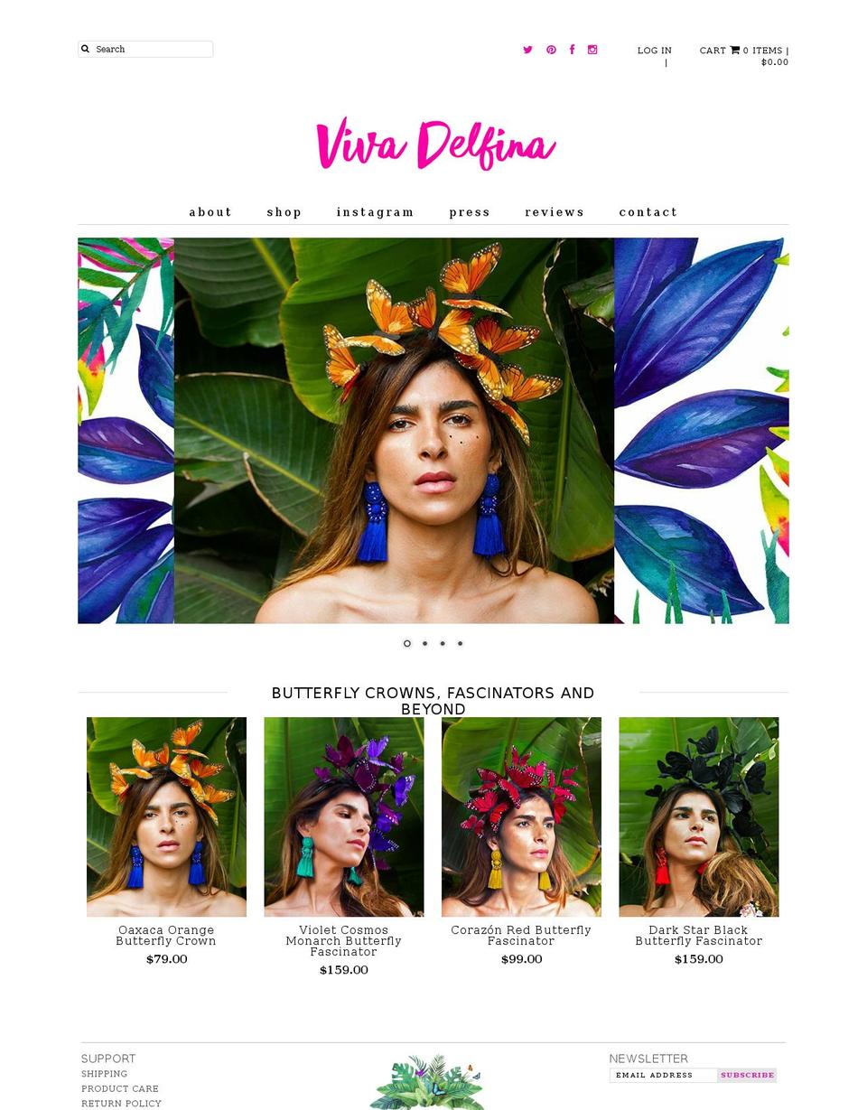 vivadelfina.com — Shopify storefront screenshot