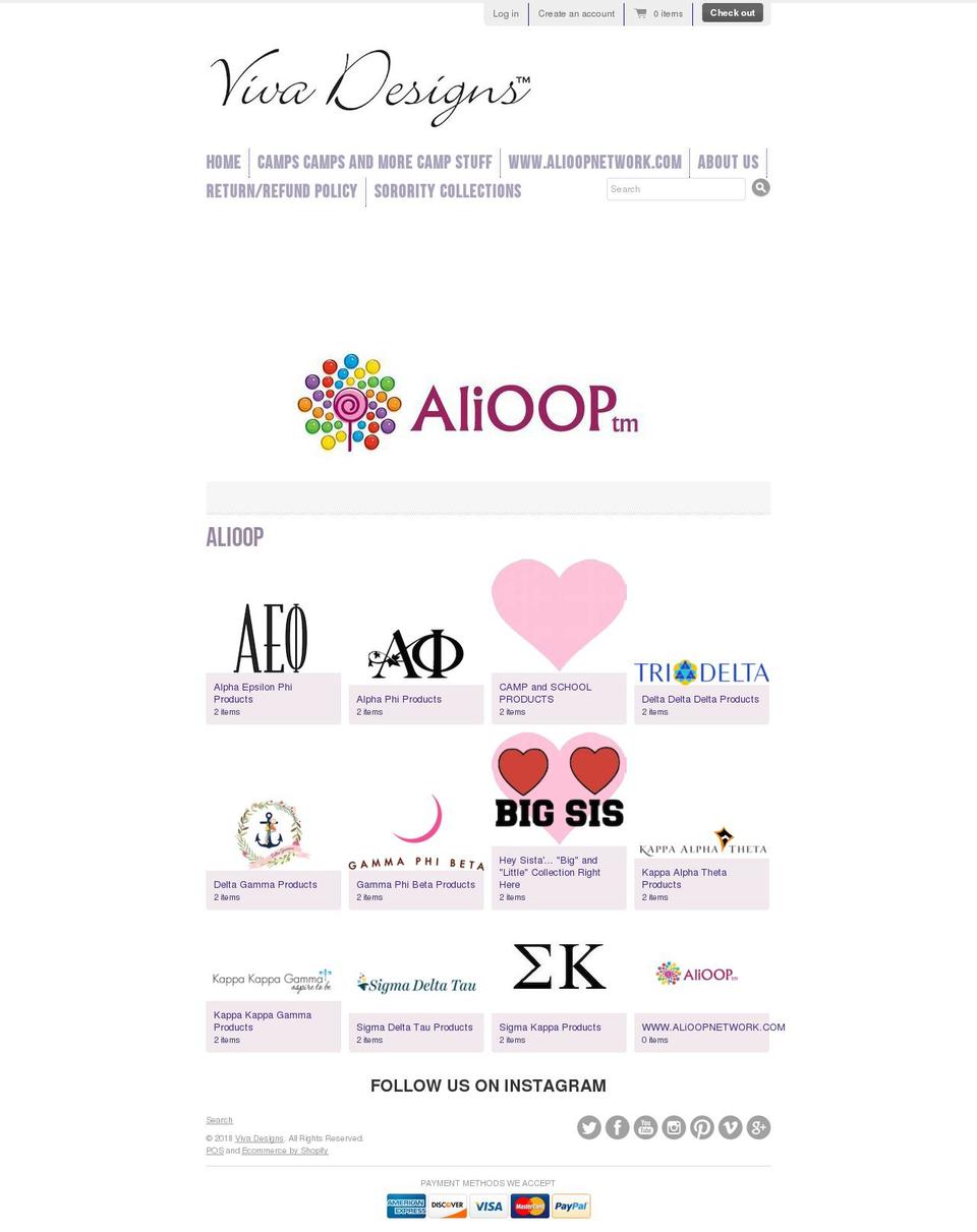 vivadesigns4u.com — Shopify storefront screenshot