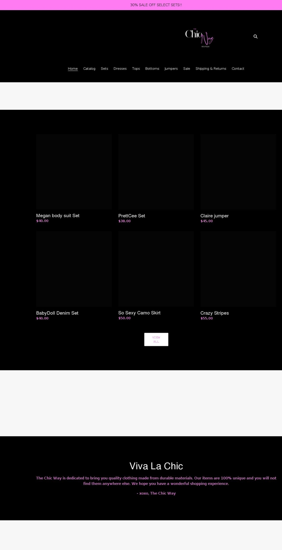 vivalachicboutique.com shopify website screenshot