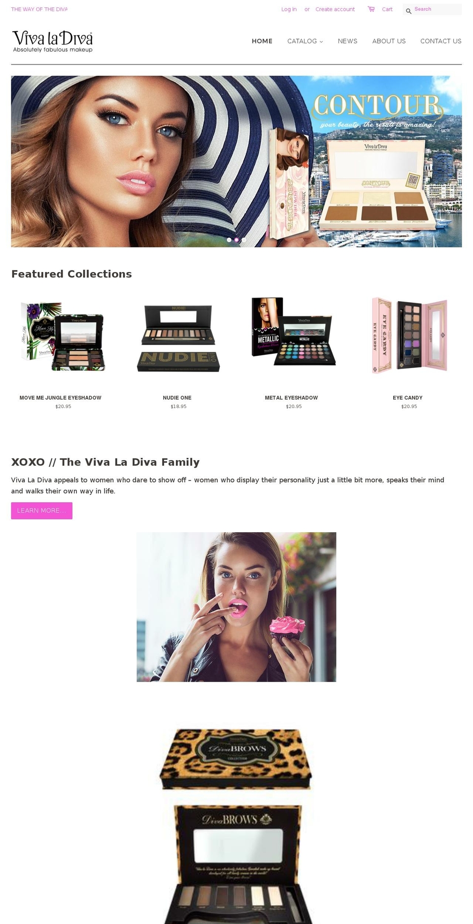 vivaladiva.org shopify website screenshot