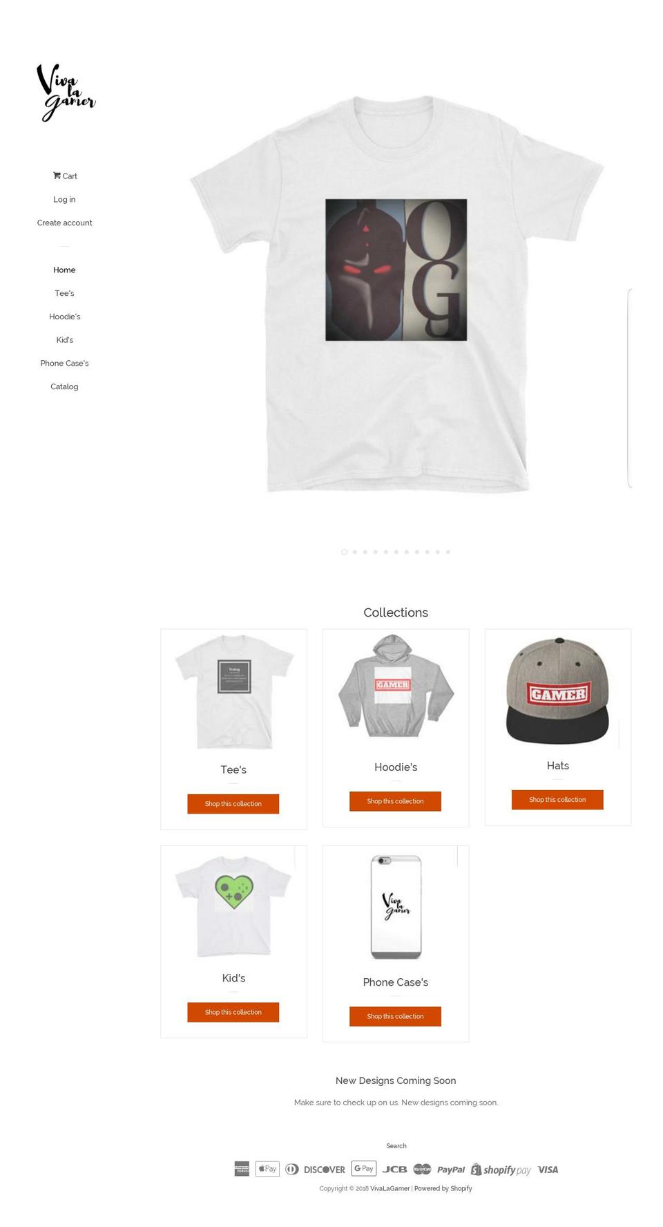 vivalagamer.com — Shopify storefront screenshot