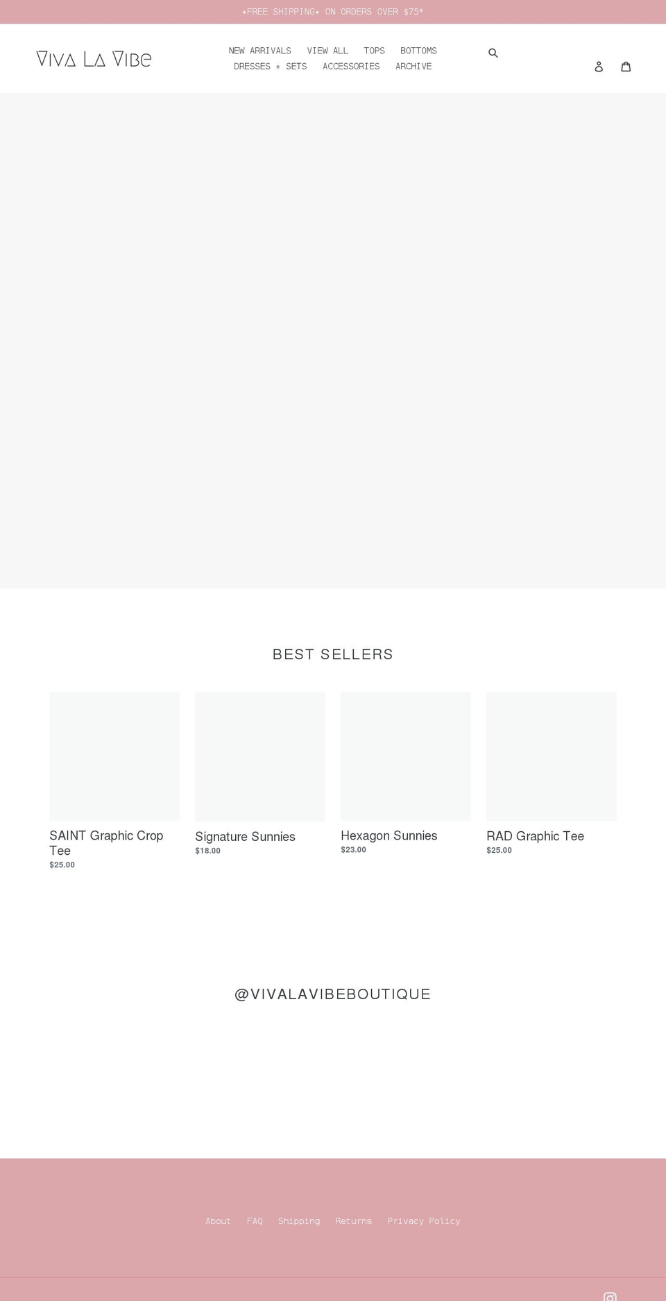 vivalavibeboutique.com shopify website screenshot