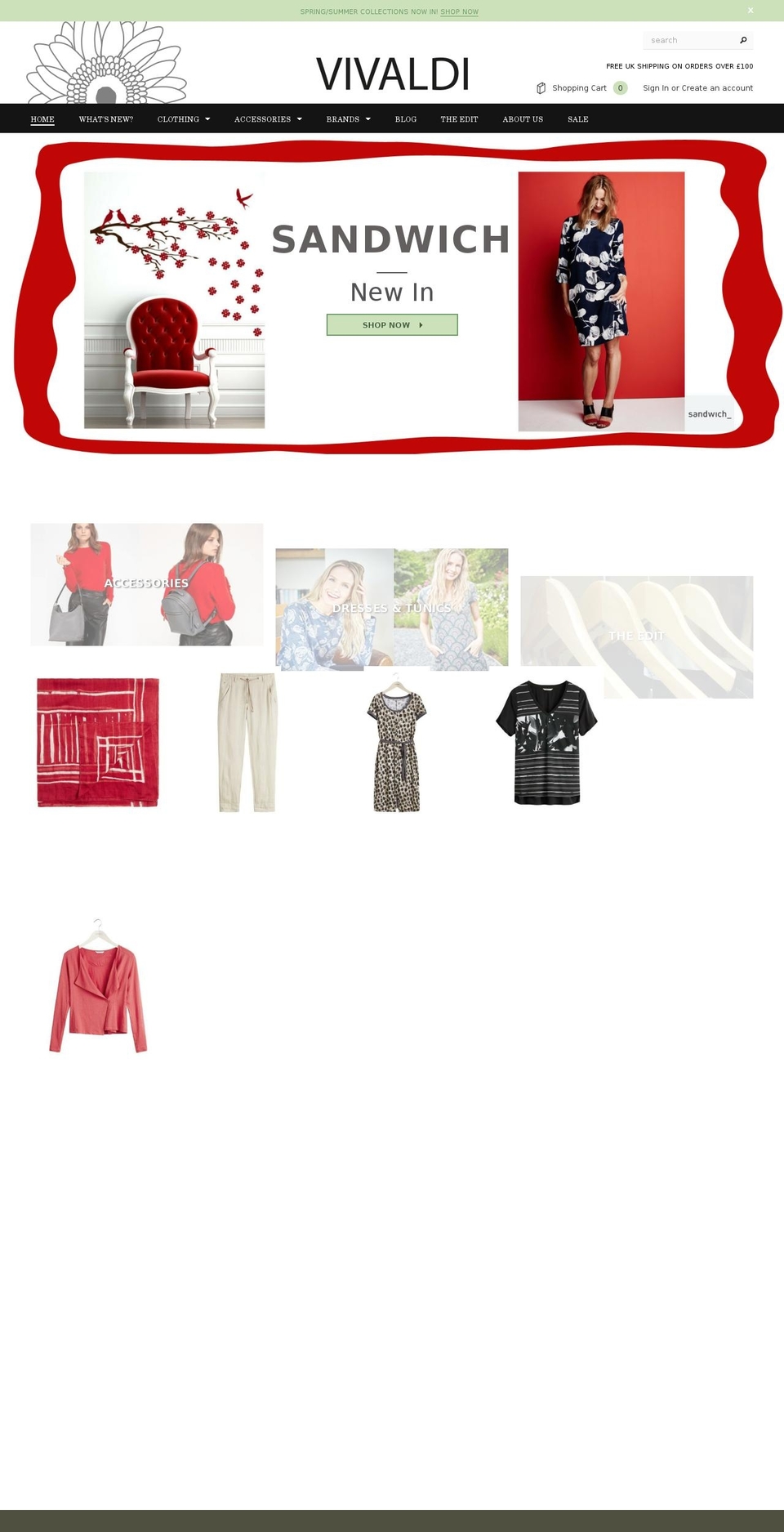 vivaldiaccessories.com shopify website screenshot