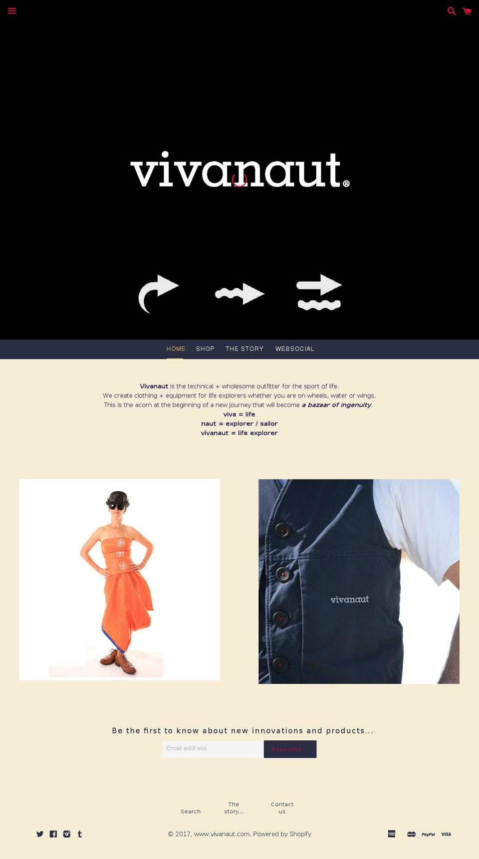 vivanaut.com shopify website screenshot