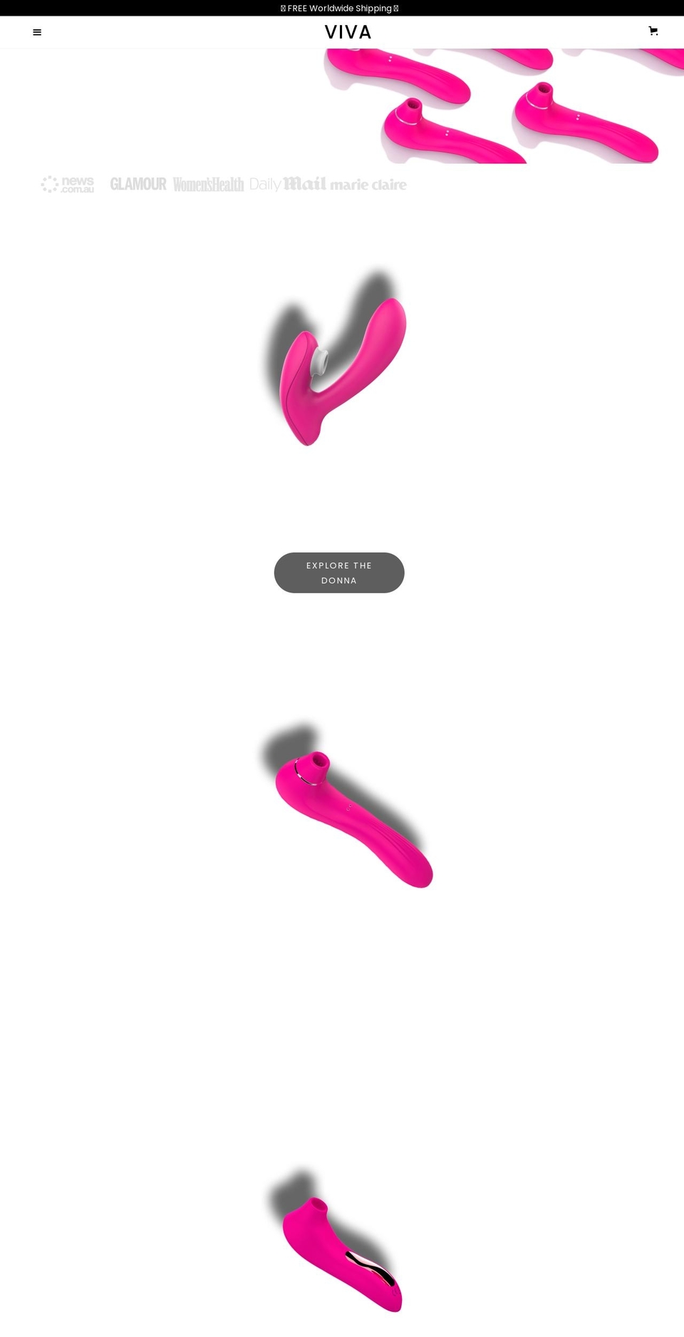 vivaproducts.com.au shopify website screenshot