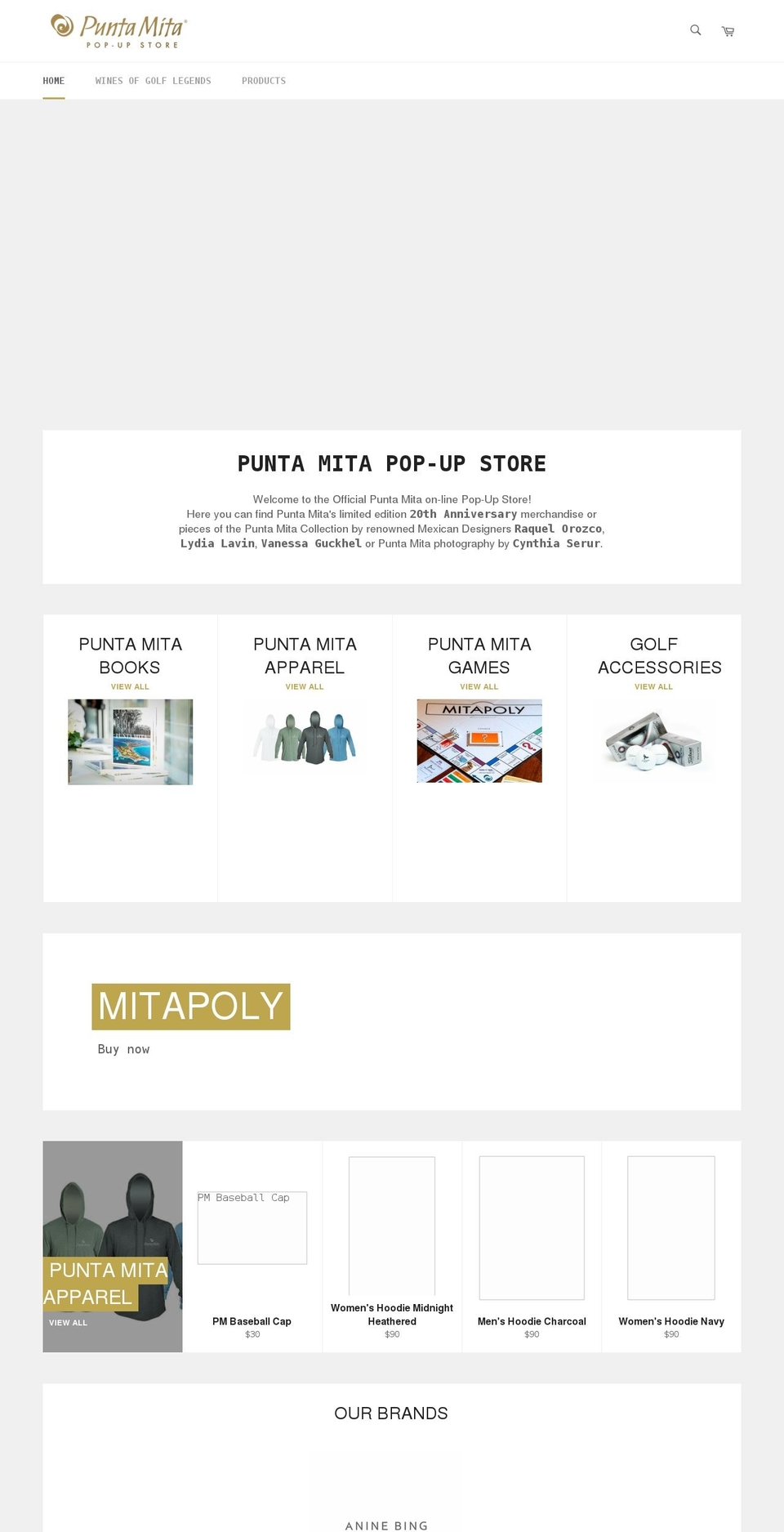 vivapuntamita.com shopify website screenshot