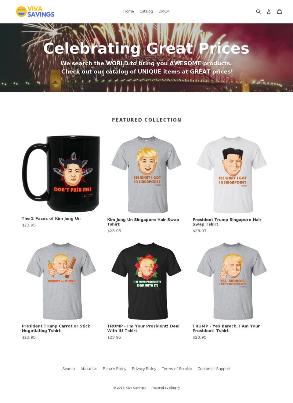 vivasavings.com — Shopify storefront screenshot