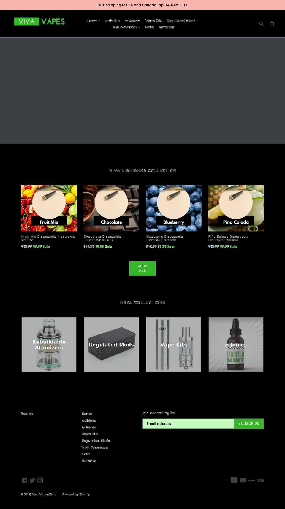 vivashisha.com — Shopify storefront screenshot