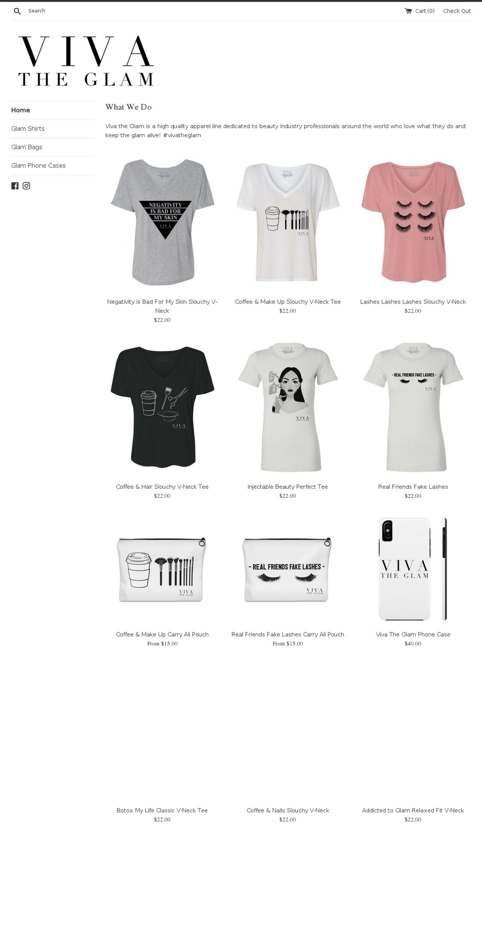 vivatheglam.com — Shopify storefront screenshot