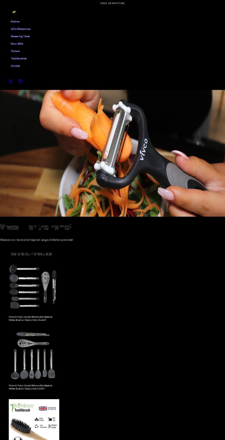 vivco.co.uk shopify website screenshot